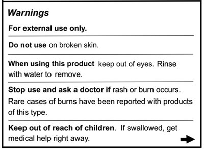 Homeopathic Pain Relief Balm Warnings Section (Homeopathic Pain Relief Balm Warning Section)